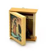 Rajasthani Gemstone Painting Key Holder Box -118