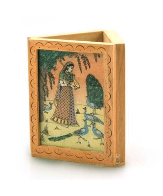 Beautiful Gemstone Painting Pen Stand Gift -119 2
