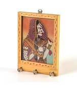 Rajasthani Gemstone Painting Key Holder Gift -121