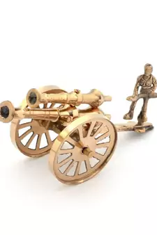 Brass Rajasthani Canon Handicraft Home Decor -147