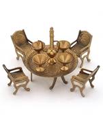 Unique Design Dining Table Chair Maharaja Set -196