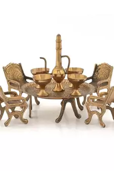 Unique Design Dining Table Chair Maharaja Set -196
