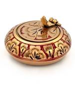 Pure Brass Meenakari Work Ash Tray Handicraft -203