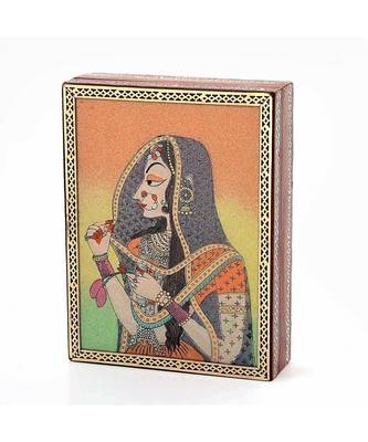 Gemstone Powder Bani Thani Painting Wooden Box 259 1