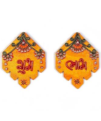 Kundan Work Handmade Shubh Labh Door Hangings 277 1