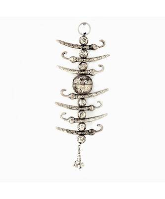 Lemon Chilly Wall Door Hanging in White Metal 282 1