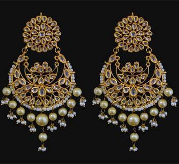 White pearl chandbali 1