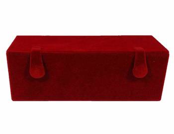 atorakushon   Velvet Combo Jewellery Box Ring Box Earrings Necklace Organiser for Women's 2pcs  (Cream) 5