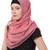 Pink Cotton Designer Hijab Stole For Women