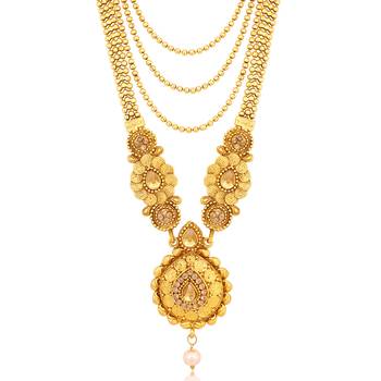Gold diamond necklace-sets 3