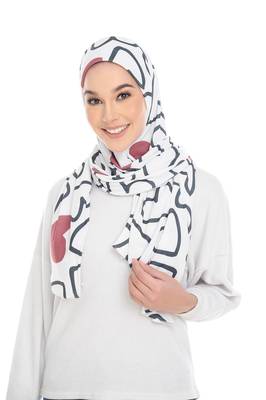  Justkartit Stitched Cap Style Printed Instant Scarf Hijab For Women 5