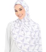  Justkartit Floral Printed Cap Style Instant Stitched Scarf Hijab For Women
