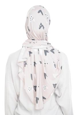 Justkartit Printed Stitched Cap Style Long Scarf Hijab For Women 3