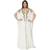 White embroidered georgette islamic-kaftans