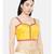 Yellow Strapped Padded dupion Bralet Blouse