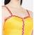 Yellow Strapped Padded dupion Bralet Blouse