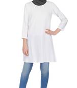 Basics White Tunic By Ruqsar