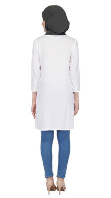 Basics White Tunic By Ruqsar 5