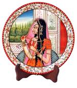 Banithani Painted On Marble Pate