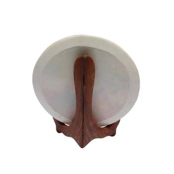 Handicrafts Paradise Marble Radha Krishan Round Decorative Plate 2