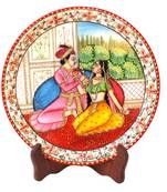 Handicrafts Paradise Decorative Plate Mughal Design