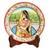 Handicrafts Paradise Indian Bride Painted On Round Marble Plate Hpmr15126