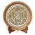 Handicrafts Paradise Marble Plate With Mughal Peacock Theme Hpmr15159