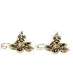 Handicrafts Paradise pair of Ganesh  Paanchmukhi Akhand Diya for Puja Home D  cor Hanging from Celing or Wall