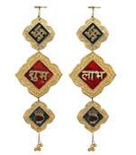 Door Hanging shubh labh Gold Plated in Metal