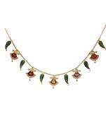 Door Hanging Bandhanwar in metal with engraving on it