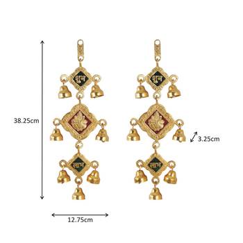 Door Hanging Pair in metal Ganesha motif with bells 2