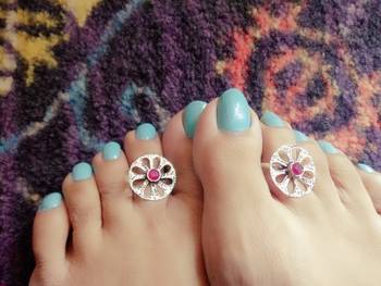 German Silver Toe Ring 1