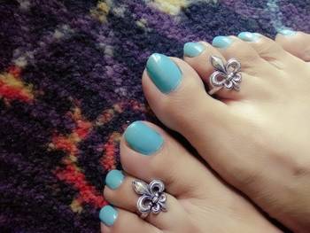 German Silver Toe Ring 1