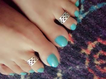 German Silver Toe Ring 1