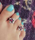 Pink Stone Toe  Ring