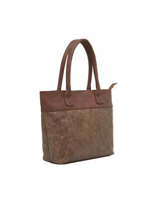 Tarusa copper faux leather solid tote bag for women 2