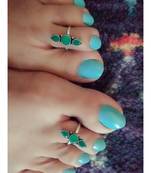 Green Stone Toe Ring