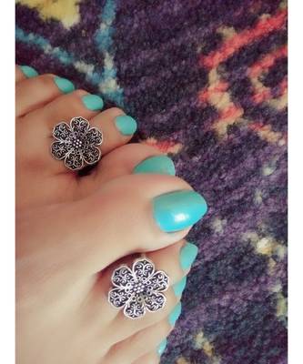German Silver Toe Ring 1
