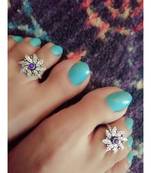 Blue Stone Toe Ring