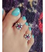 Pink Stone Toe  Ring