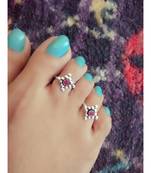 Pink Stone Toe  Ring