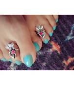 Pink Stone Toe  Ring