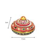 Marble Amazing Look Sindoor Dani With Meena Work