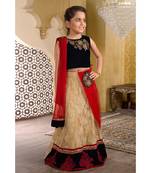 chiku embroidered Polyester kids lehenga choli