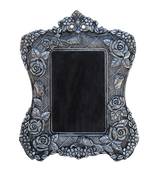 Photo Frame Victorian Style with Floral Motif in Metal