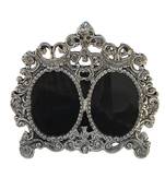 Photo Frame Double Picture Victorian Style in Metal