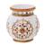 Marble Flower Pot With Gold And Kundan Work