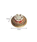 Kundan Embellished Marble Incense Holder