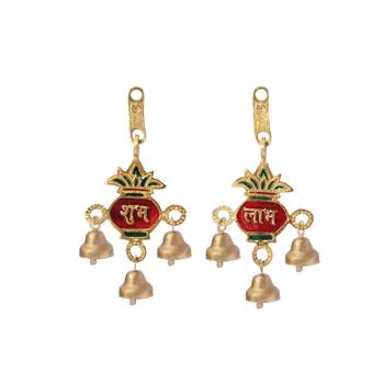 Shubh Labh metal bell hanging set 1