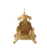 Singhasan oval shaped in metal